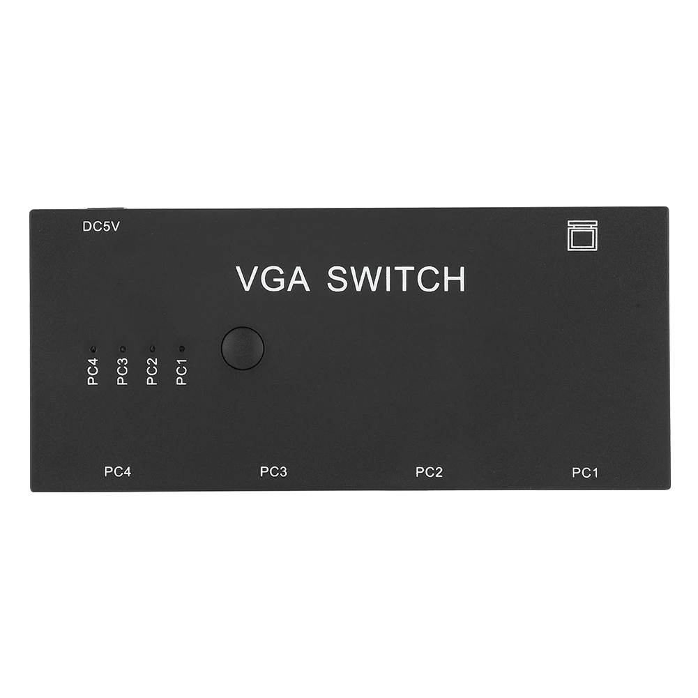Vga-разветвитель 4 в 1-выход видео конвертер коммутатор компьютер аксессуар 1920X1080