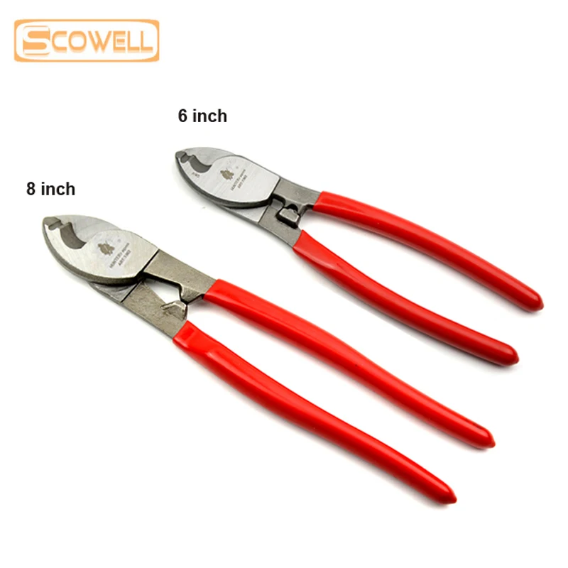 

Скидка 30%, 6 дюймов, 8 дюймов в фотоэлементах, резак для стальных кабелей CR-Ni, плоскогубцы для резки проводов, инструмент для зачистки электрич...