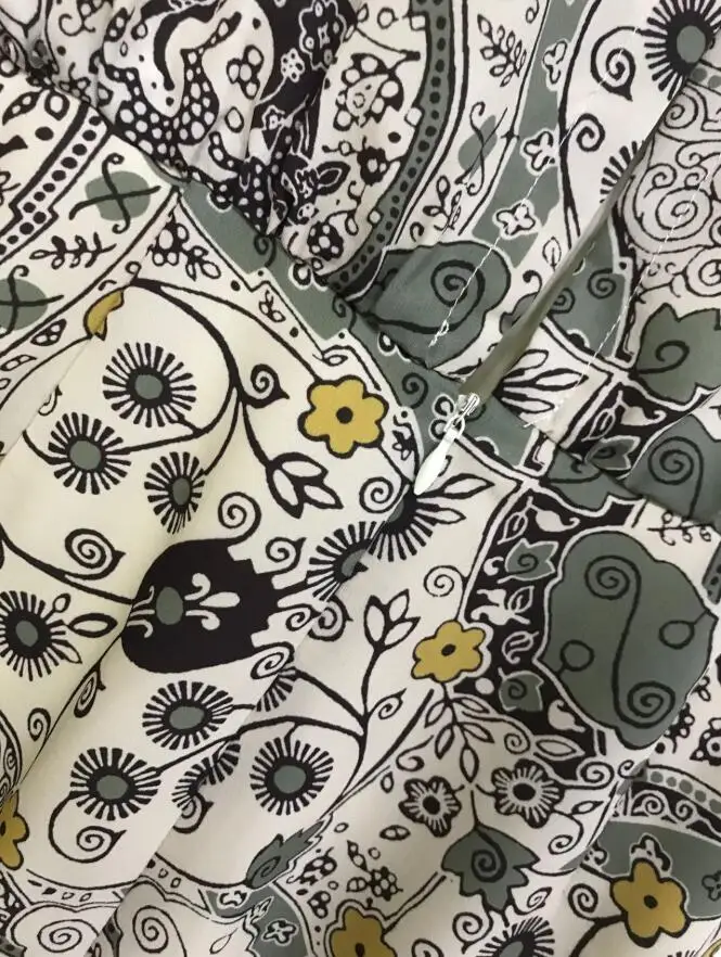 

2020 Spring Summer Women Dress Vintage Floral Print Ladies Short Sleeve O-neck Female Slim Pleated Zipper Dresses For Holiday