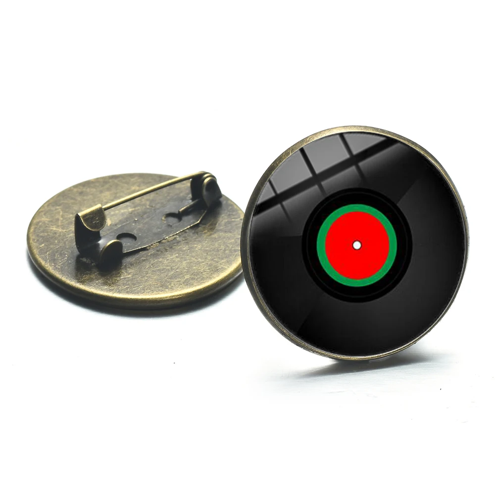 Брошь в стиле панк с виниловыми пластинками ретро | Украшения и аксессуары