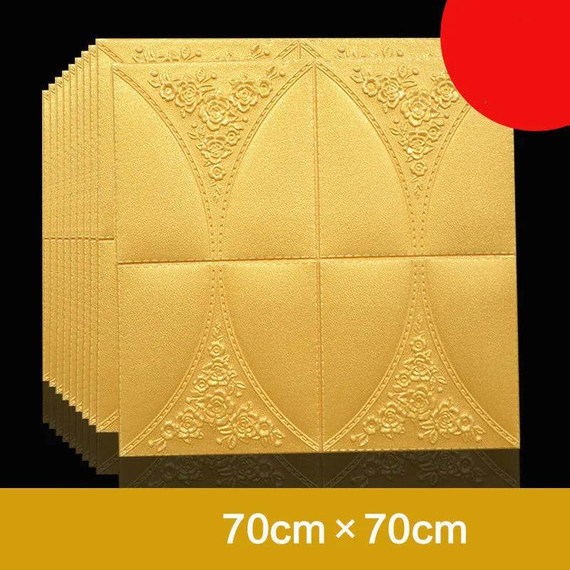 

3D Brick Pattern Wallpaper Bedroom Living Room Modern Wall Background TV Decor Wallpaper (Size:70*70cm)