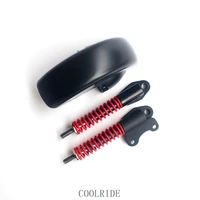 coolride adjustable shock absorbers bike suspension oil spring electric scooter folding skateboard with durable fender