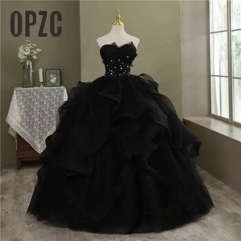 Quinceanera Dresses Party Prom Lace Embroidery Strapless Ball Gown 5 Colors Quinceanera Dress Plus Size Vestido De Quince Robe