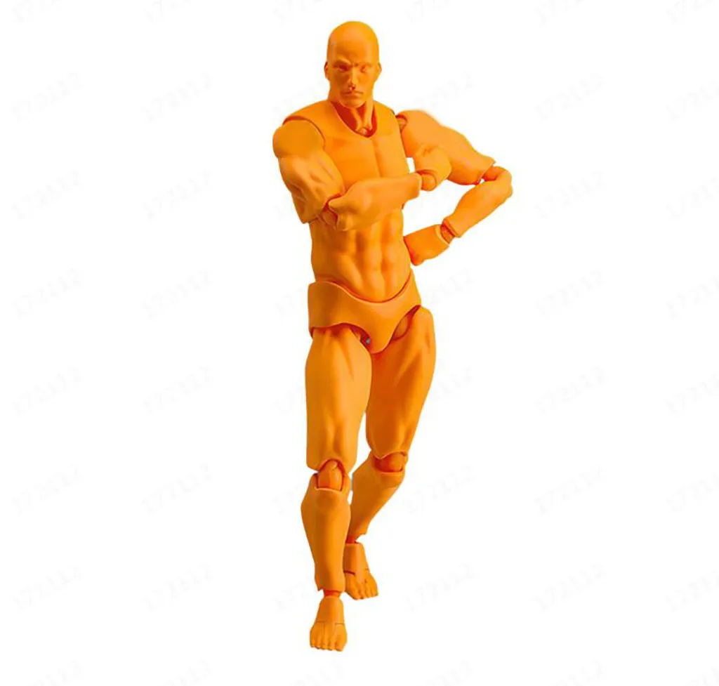 ПВХ Фигурки тела модель манекен bjd арт схематичный эскиз фигурка 3D13cm фигурка игрушки художника подвижная Мужская Женская фигурка с шарнирными соединениями