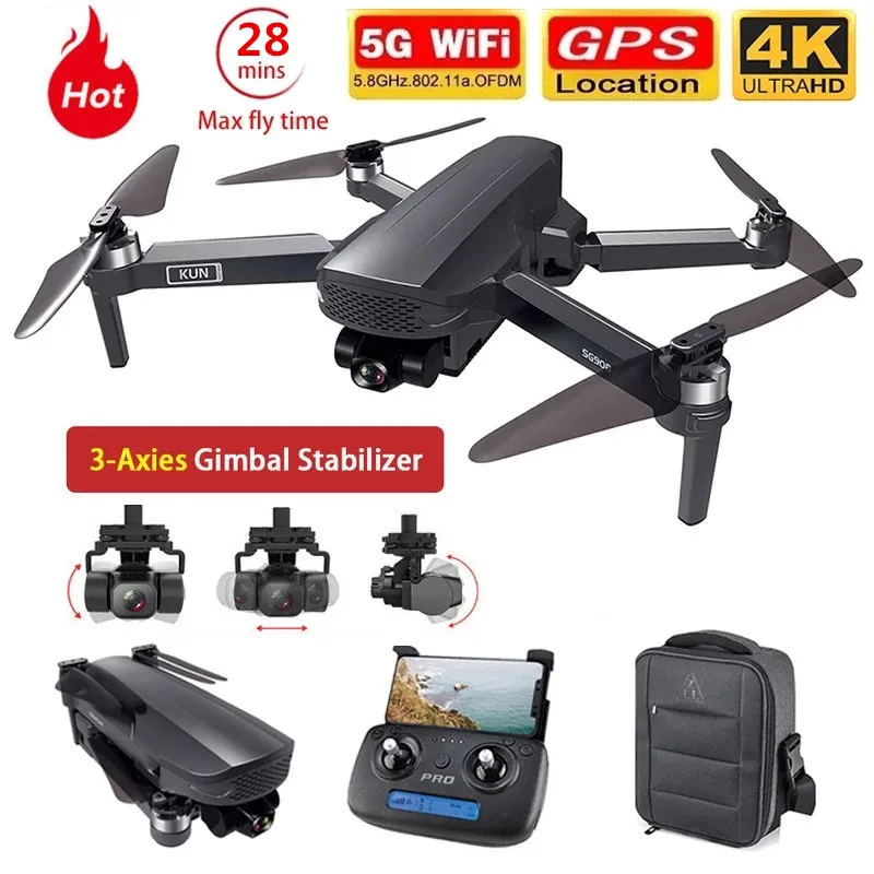 

Best SG908 GPS Drone 3-Axis Gimbal 4K Camara 5G Wifi FPV Professional Dron 1.2KM 50X Brushless RC Quadcopter Support Card