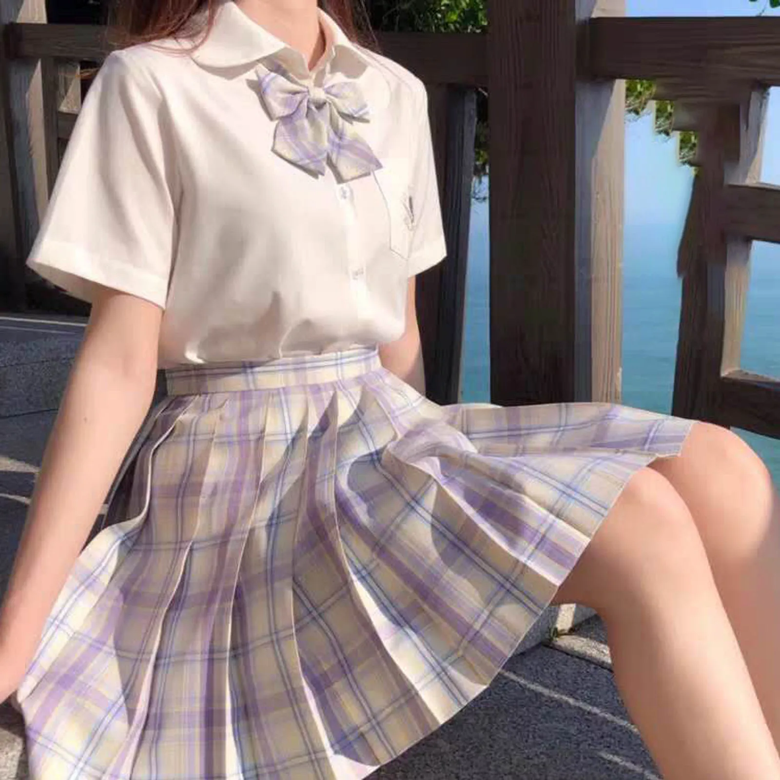 

JAYCOSIN 2021 Summer Korean High Waist Pleated Skirt Women Plaid A-Line Skirt Anti-Burnout Short Skirt Girl Sexy Cute Mini Skirt