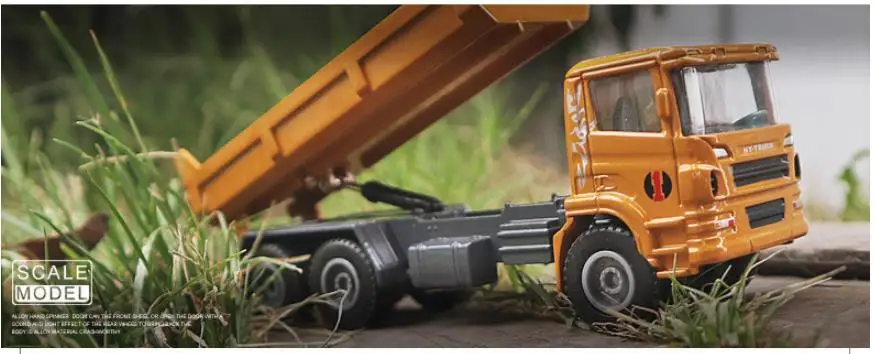 Высококачественный инженерный грузовик из искусственного сплава, 1: 60 самосвал Модель, самосвал игрушка