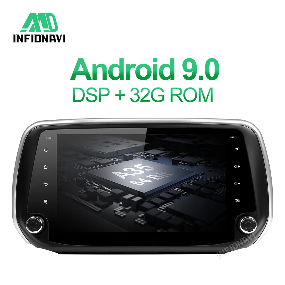 Android 9,0 2+ 32G автомобильный dvd для hyundai Santa Fe/ix45 gps навигация Радио Видео Стерео Мультимедиа Плеер ips экран