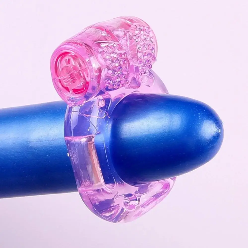 2 шт. вибрирующее кольцо для пениса эластичное задержки вибратор мужчин клетка