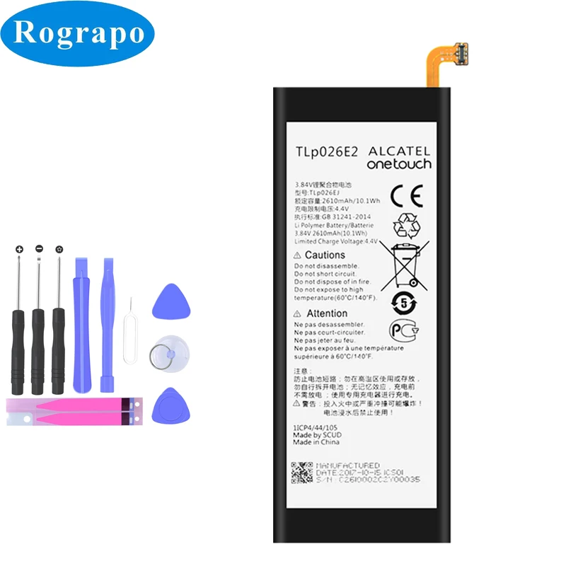 Аккумулятор TLp026E2 Tp026EJ 2610 мАч для Alcatel Idol 4 OT-6055B OT 6055H 6055Y 6055K 6055P 6055I | Мобильные
