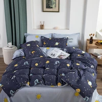 cute cartoon bedding set children swan floral duvet cover single double queen king quilt covers simple bed sheet with pillowcase