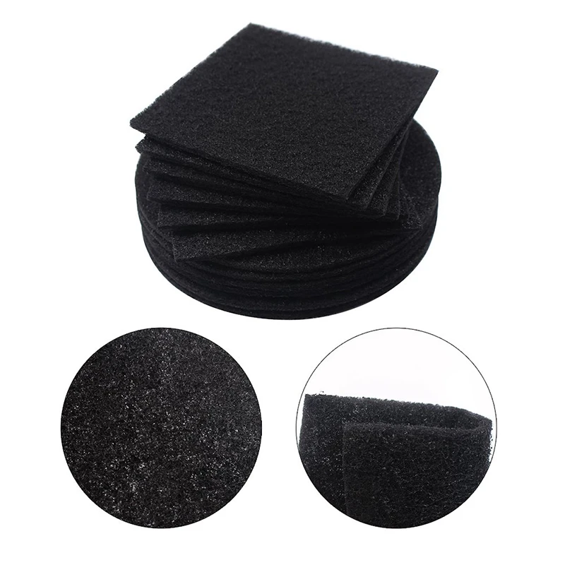 EAS-12 Pieces Compost Pail Replacement Filters Filter Home Bucket Refill Sets 6 Round and Square(Black) 6.5 Inch D | Бытовая техника