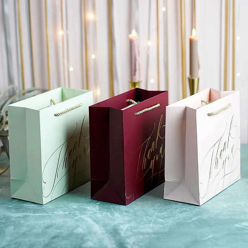 1 шт &quotспасибо&quot бумажные подарочные пакеты с ручками для дня рождения Детские