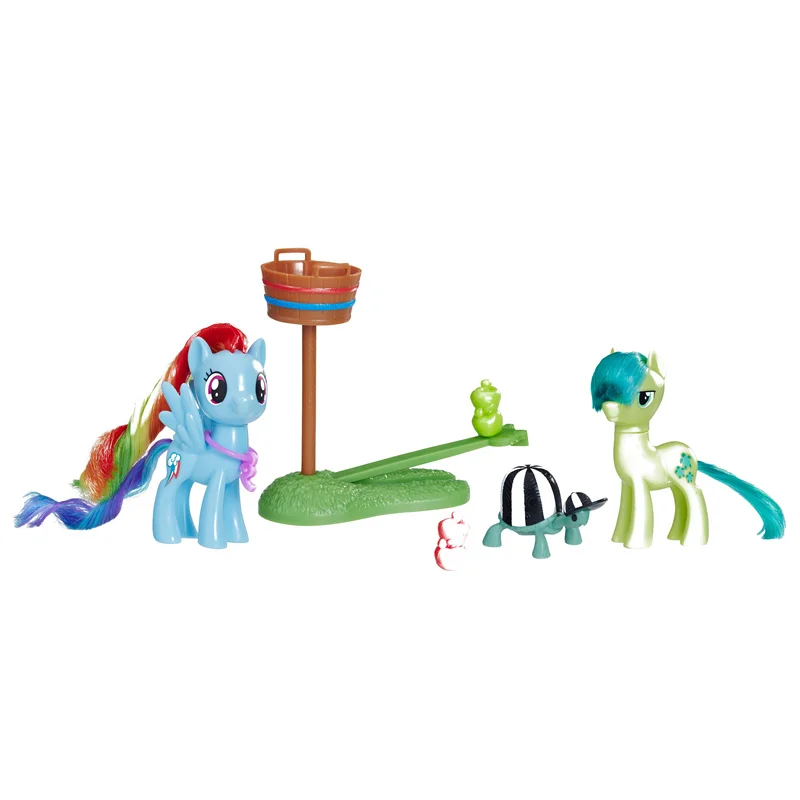 My Little Pony Дружба пони набор B9160 две пони флуттеши Радуга Дэш ПВХ Фигурки девушки куклы