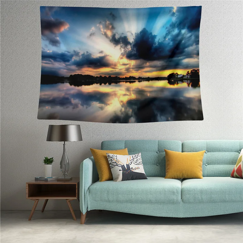 Веселый жаркий скандинавский персональный принт гобелен с пейзажем современный