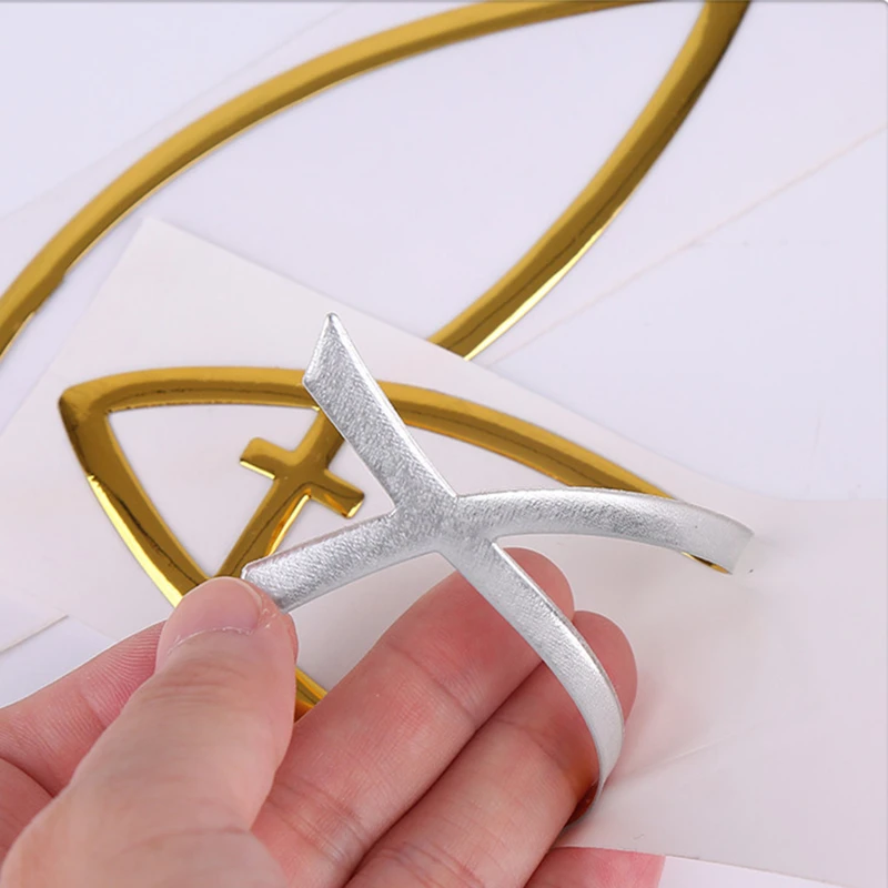 Поглащающей нагрузкой 4 шт. авто-Стайлинг 3D ПВХ мягкий клей Иисус Христос рыбы
