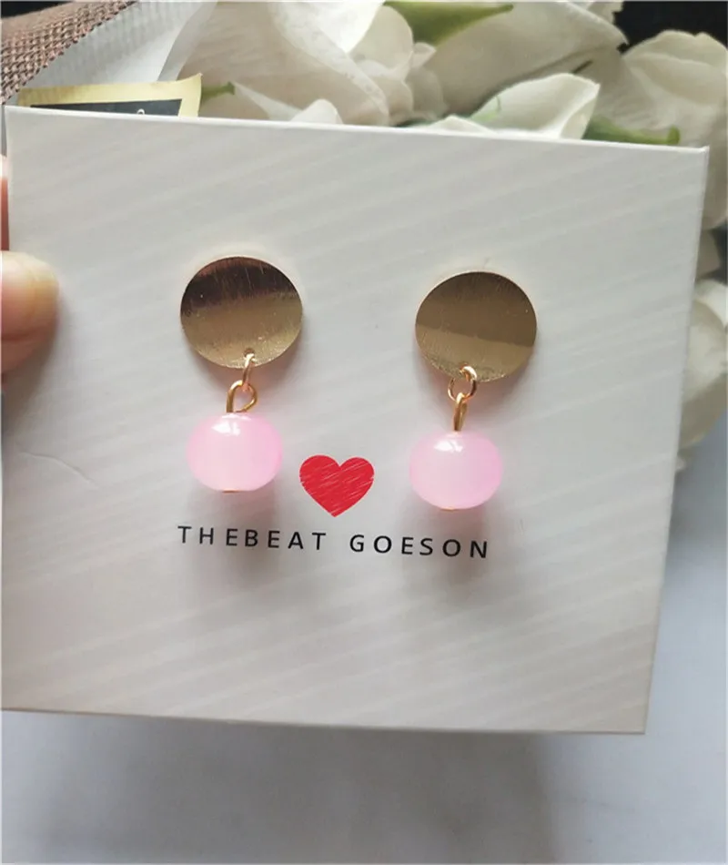 

New jewelry woman stud earring lovely fashion stars long earrings Young girl crystal earrings Simple flower pearl heart earrings