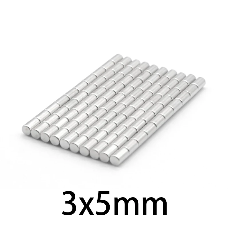 

50-500 pcs 3x5 mm Powerful Strong Magnetic Magnets 3mmx5mm Permanent Neodymium Magnets 3x5mm Small Round Magnet 3*5 mm