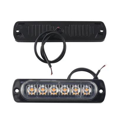 20 шт. 6 светодиодов 2835smd 12 в автомобильный мигающий предупреждающий свет