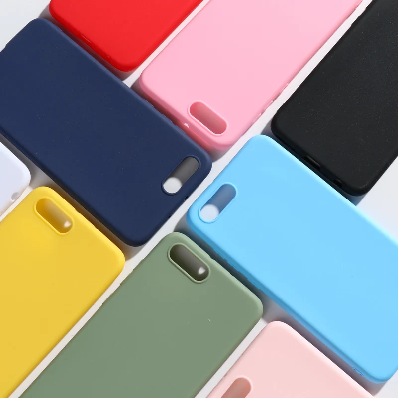 Чехол для Huawei Honor V10 мягкий силиконовый матовый защитный чехол задней панели