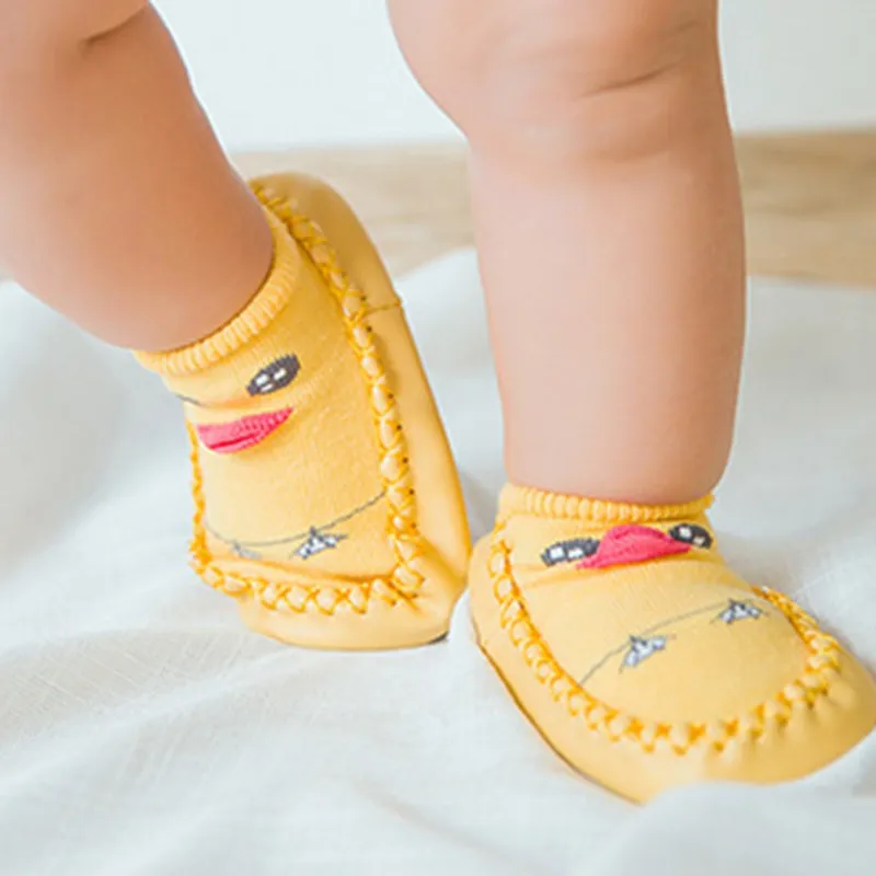 Носки детские с резиновой подошвой милые Нескользящие на осень/зиму| |