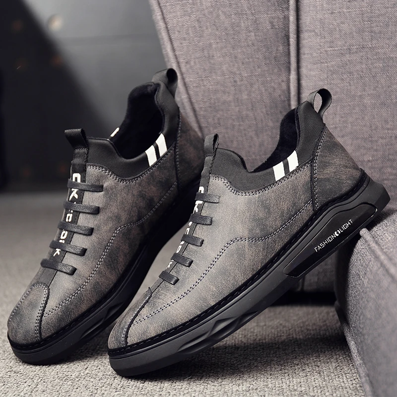 Новый стиль осени Мужская Спортивная повседневная обувь для вождения на плоской