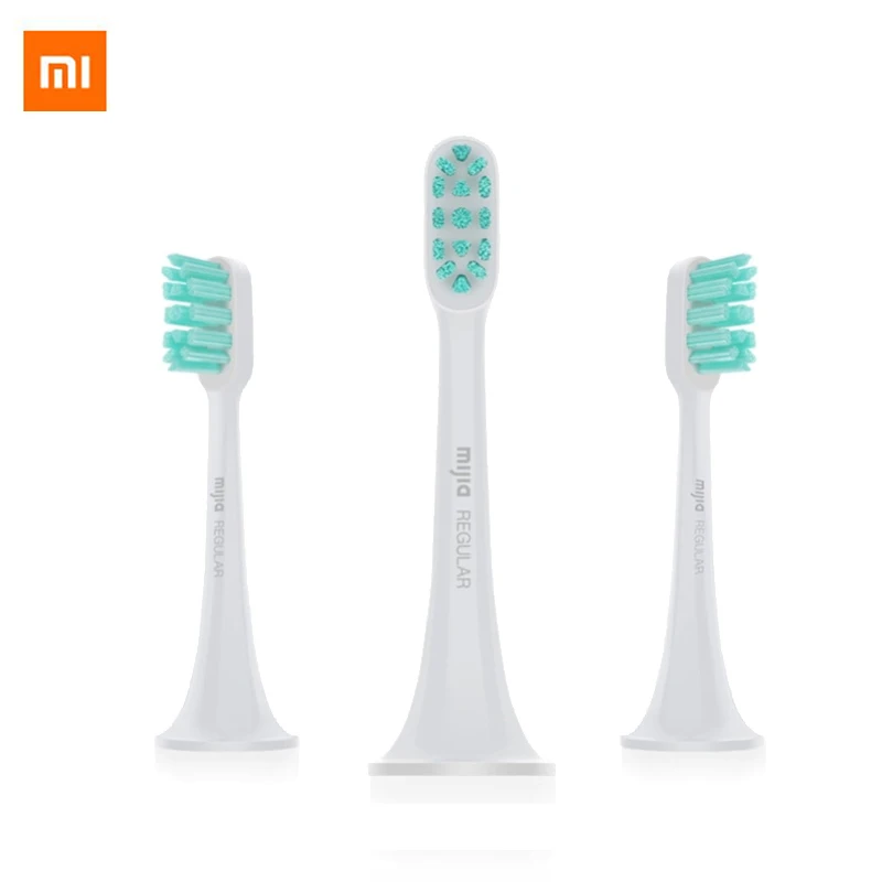 

100% оригинальная умная акустическая электрическая зубная щетка Xiaomi Mijia, мини-чистящие головки, 3 шт., новое поступление