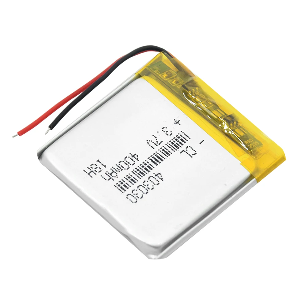 1/2/4x 3.7v Lithium Ion Battery Rechargeable 403030 400mAh Li-ion Polymer Batteries Power Bank Alarm Detector Bateria Replace |