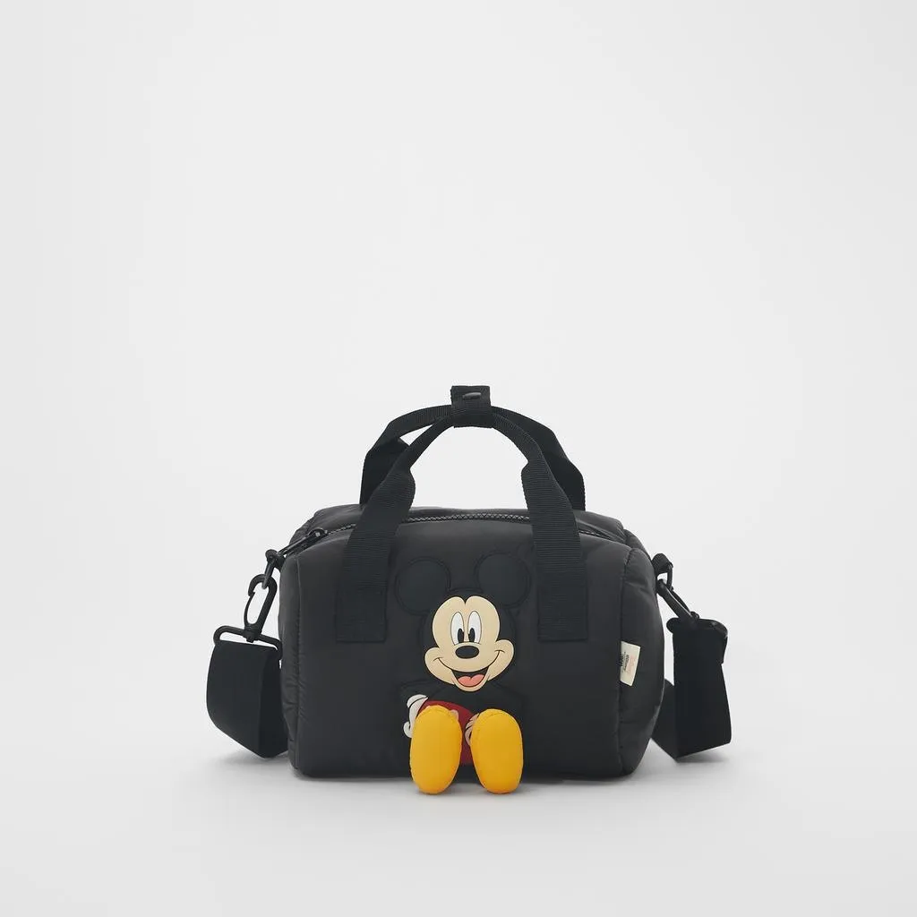 

New2021 Portable Girl Bag Cartoon Pattern Bowling Cross-body Bag Shoulder Bag Disney Mickey Messenger Bag top handle bags