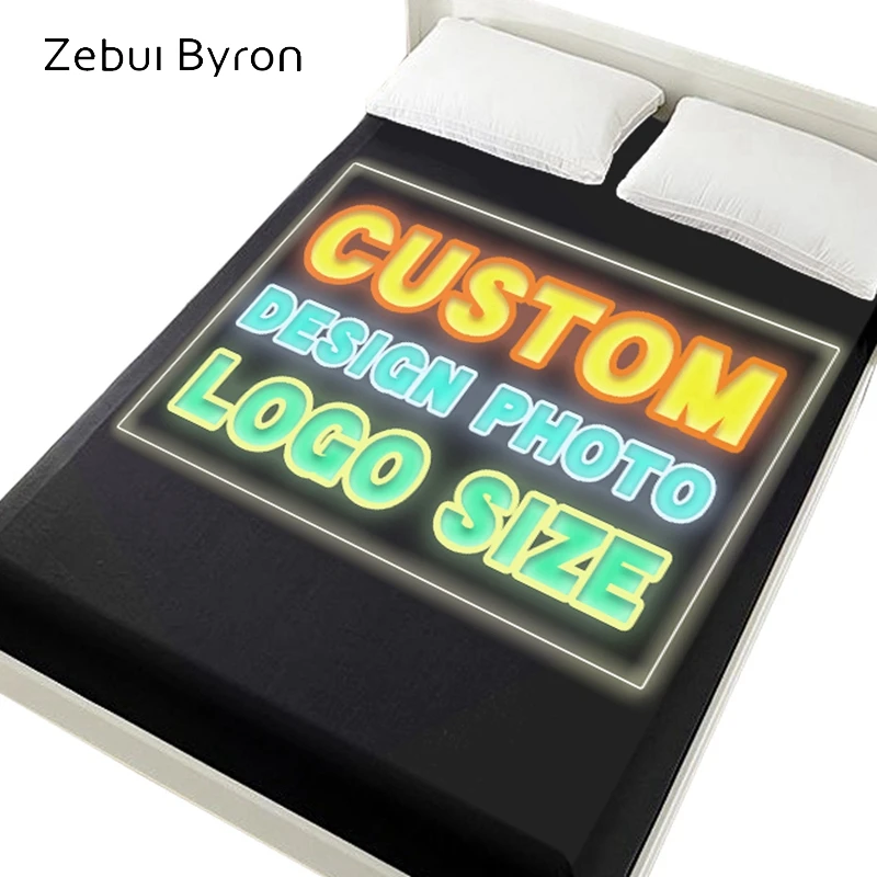 Постельное белье 3D на резинке двуспальная простыня/160x200 наматрасник для кровати