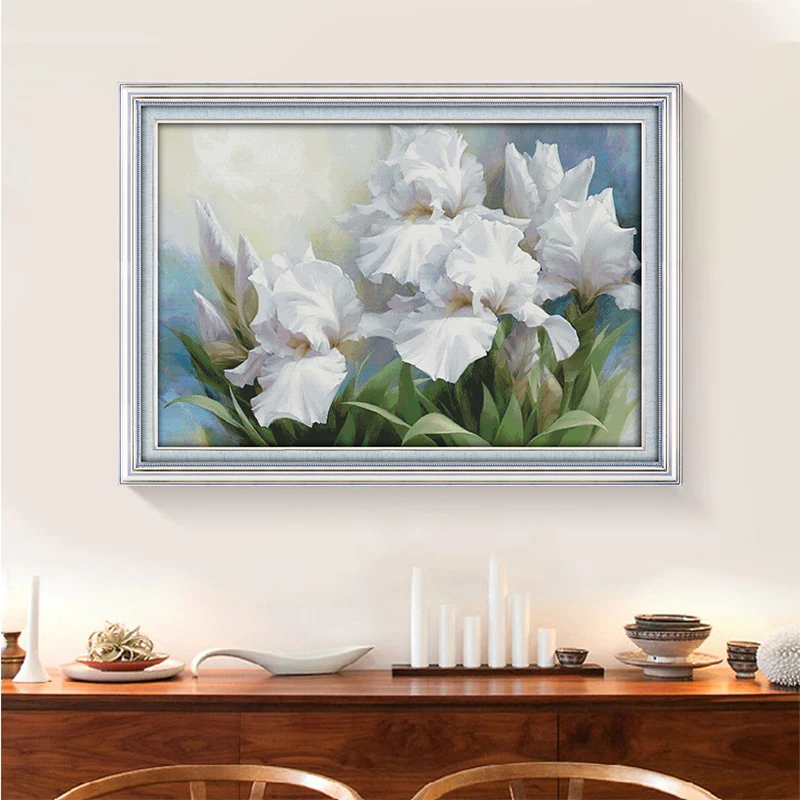 Набор для вышивки крестиком Joy Sunday набор рукоделия с белыми ирис украшение дома