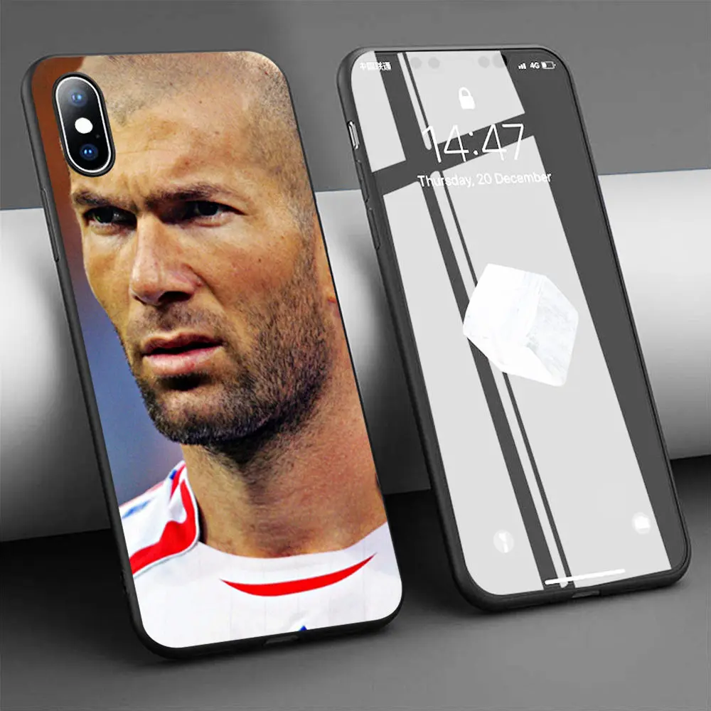 Мягкий силиконовый чехол Coque french football Zidane для телефона iPhone 11 Pro Max X 5S 6 6S XR XS 7 8 Plus