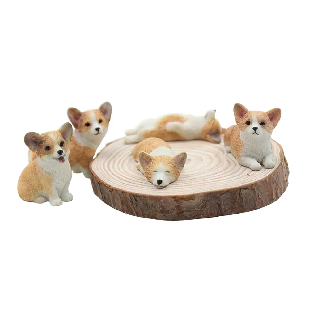 Mr.Z 5 шт./компл. Mini Dog Welsh Corgi фигурка детской игрушки коллекционный декор подарок