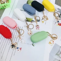 cartoon astronaut silicone cover for huawei freebuds lite freebuds enjoy case with keychain earphones protective cover