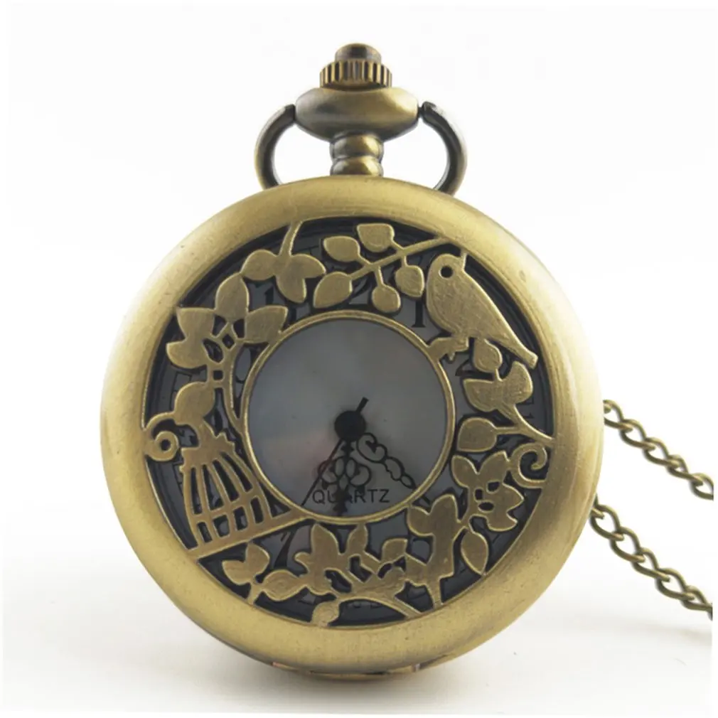 Античные медные кварцевые карманные часы в стиле стимпанк винтажные бронзовые