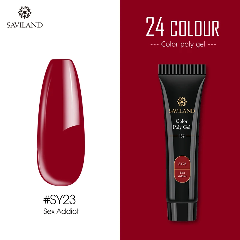 15ml SY23 SAVILAND Радужный флуоресцентный полиэтиленовый гель для быстрого строительства 30 г полиэтиленовый гель для увеличения скольжения раствор для быстрого наращивания - Цвет: 15ml SY23