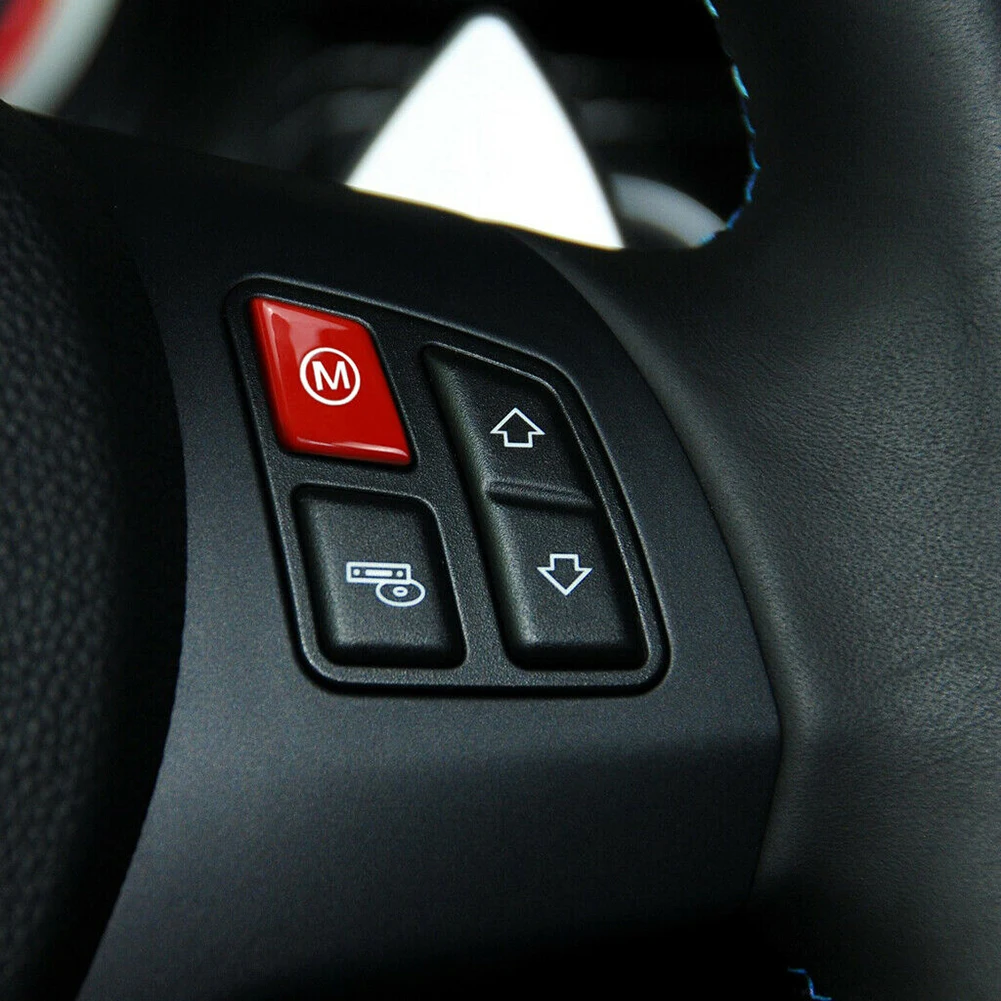 Steering Wheel M Mode Switch Button Cover for BM-W 3 Series E90 E92 E93 M3 07-13 Accessories Parts Switches &amp Relays наклейки |