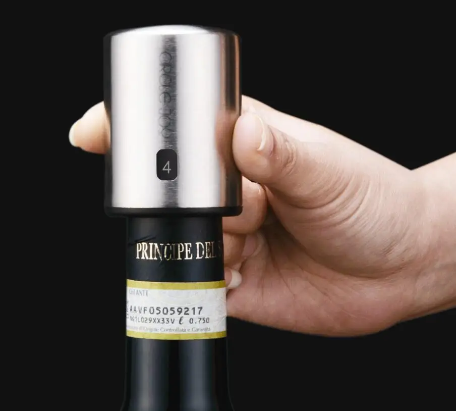 Умная винная пробка Youpin Circle Joy вакуумная Запоминающая из нержавеющей стали