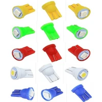 500pcs colorful t10 5050 1smd 5050 1 led 194 168 w5w car side wedge tail reading light lamp car indicate auto bulb for pinball