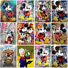 5D DIY Disney граффити Микки Мышь Дональд Дак алмазов картина плакат и печатных Wall Art мозаичная картина садовый декор