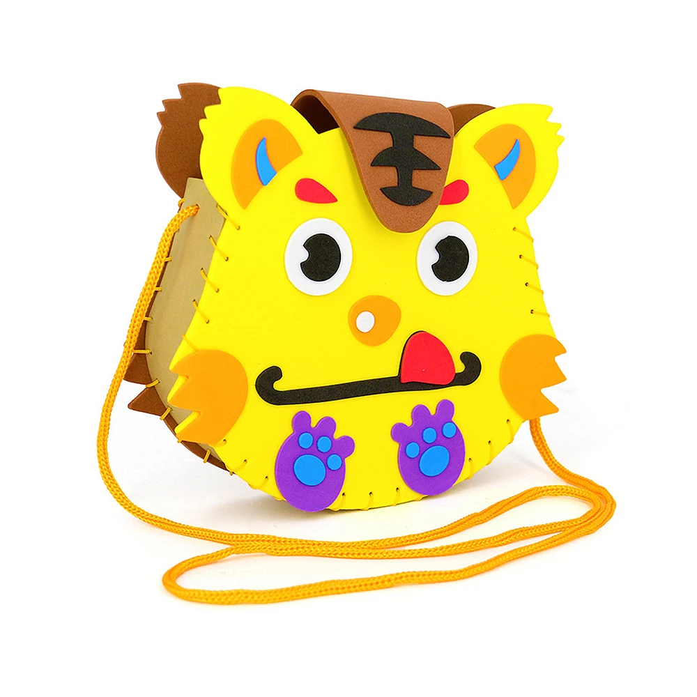 As Shown Детская самодельная игрушка нетканый тканевый мешок мультфильм формы в виде животных сумки ручной работы игрушки для детского сада детские развивающие игрушки подарок на день рождения - Цвет: As Shown