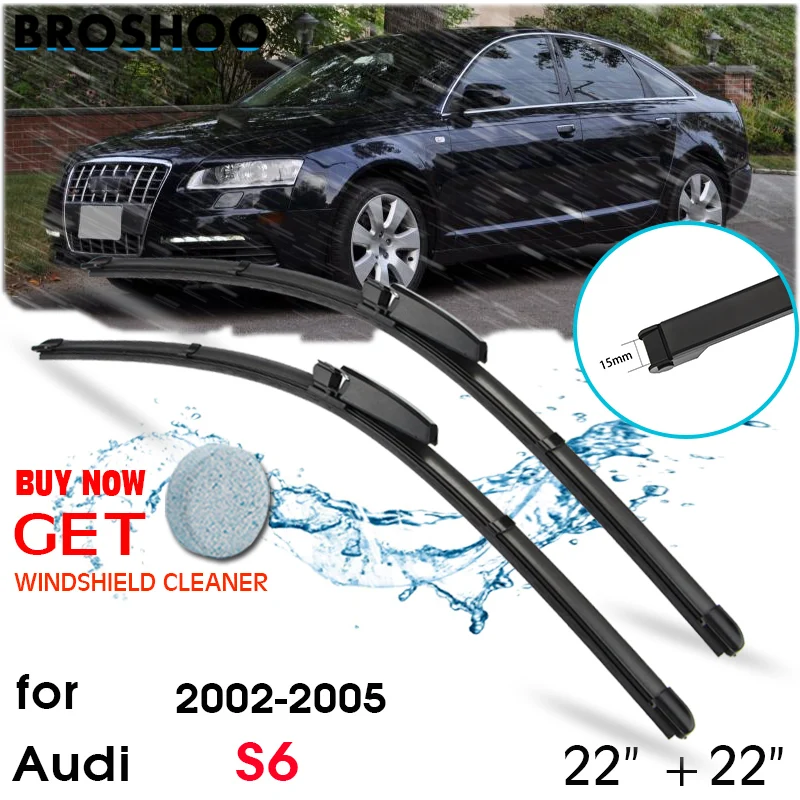 

Car Wiper Blade Front Window Windscreen Windshield Wipers Blades Slider Auto Accessories For Audi S6 22"+22" 2002-2005