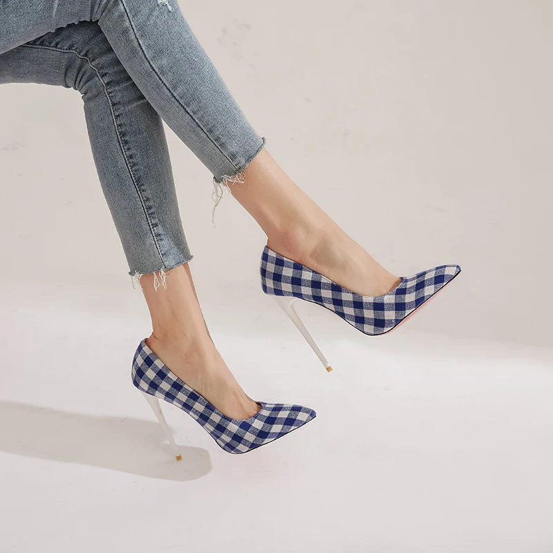 Женские туфли-лодочки на шпильке Lasyarrow элегантные офисные туфли тонком высоком