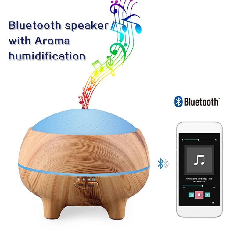 300 мл Арома диффузор эфирного масла Bluetooth музыкальный динамик ультразвуковой