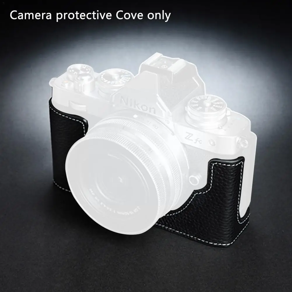 

New Real Cowhide Genuine Leather Camera For Z5 Z6ii Z7ii Handmade Real Leather Camera Bag Half Body For Z6 L1q2