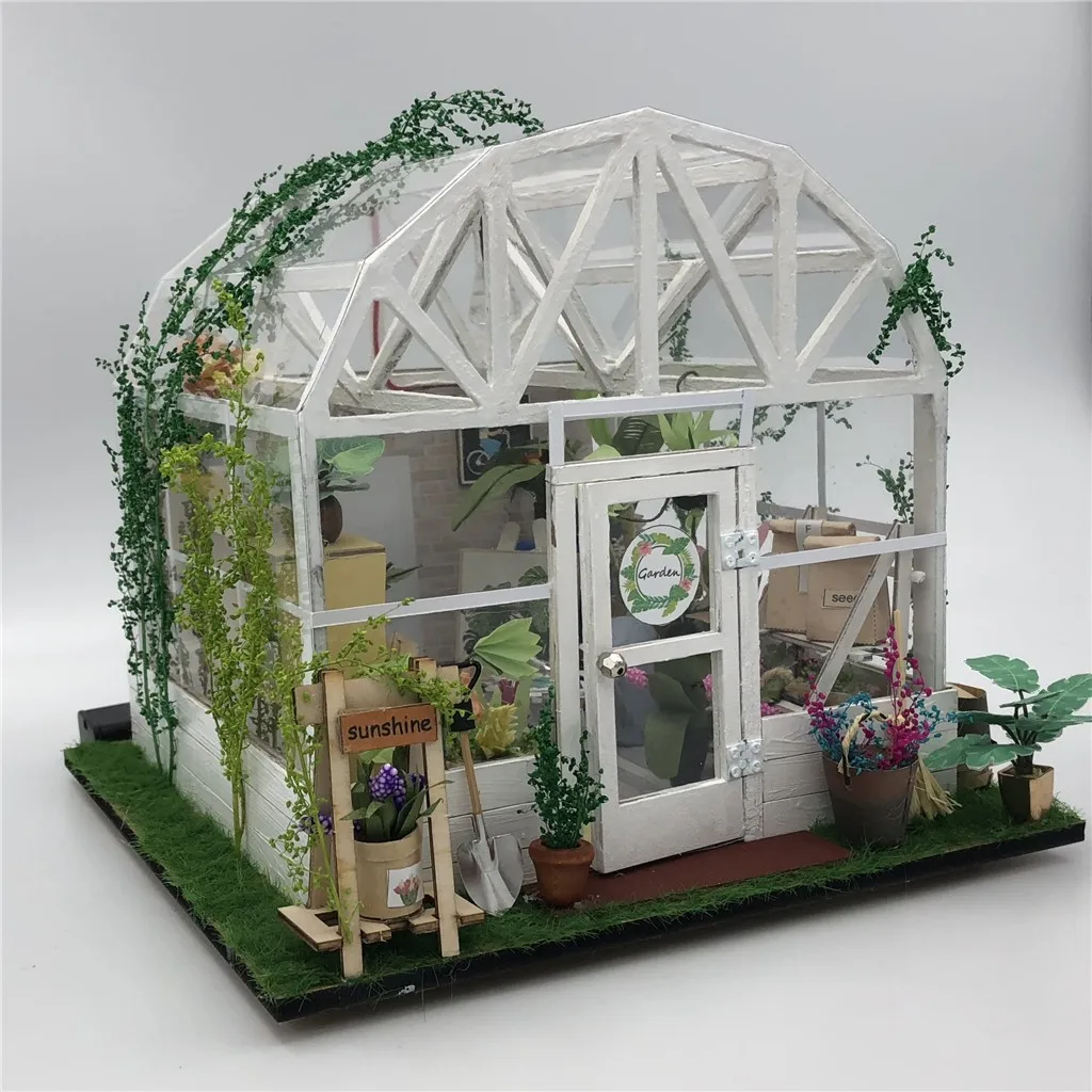 3D Деревянный кукольный дом мебель DIY миниатюрный кукольный домик мебель комплект украшения Ремесло Подарок Солнечный дом подарок игрушки для детей