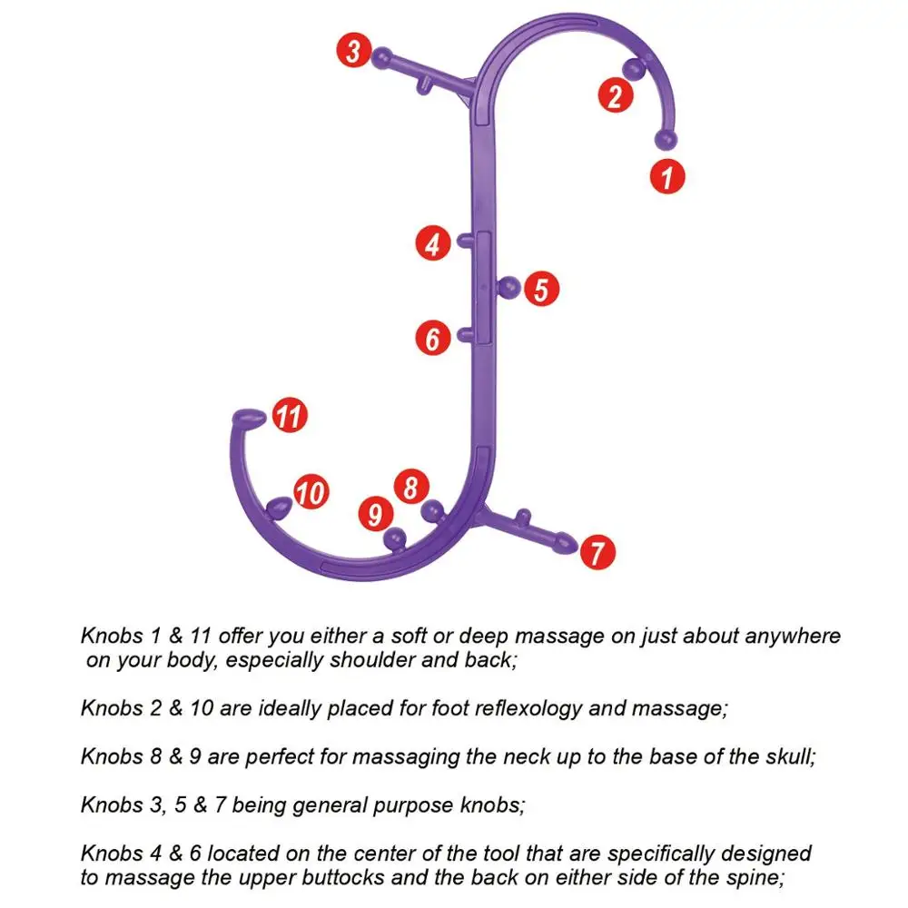 Массажер для спины и шеи точки триггера фибромиалгия облегчение боли мышечный