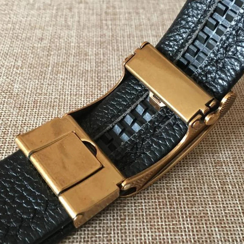 

Leather Belt for Men's 2021 Simple Automatic Buckle Business Suit Belt Stylish Jeans Belt Luxury Designer Belt Cintura Donna Cc