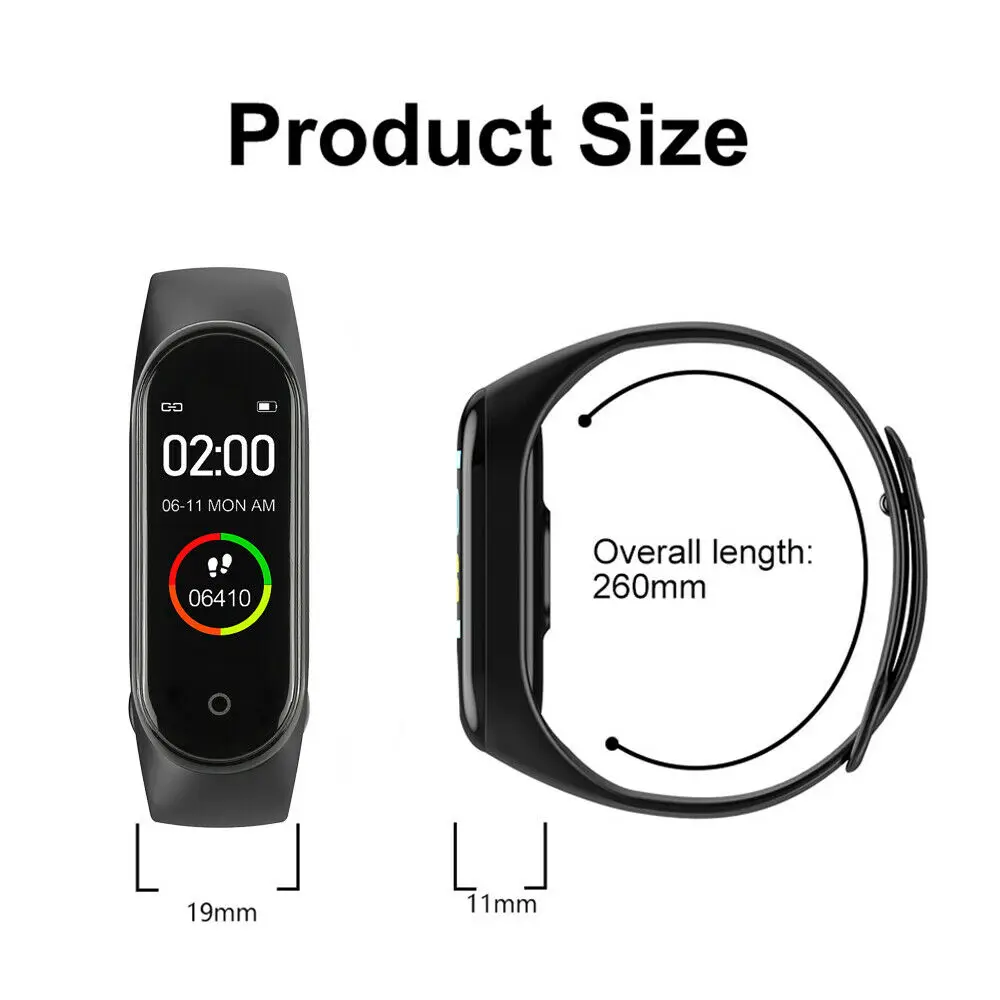 

Smart Bracelet Bluetooth Call Reminder Heart Rate Real-Time Detection of Motion Tracking Trajectory Men Women Smart Wristband