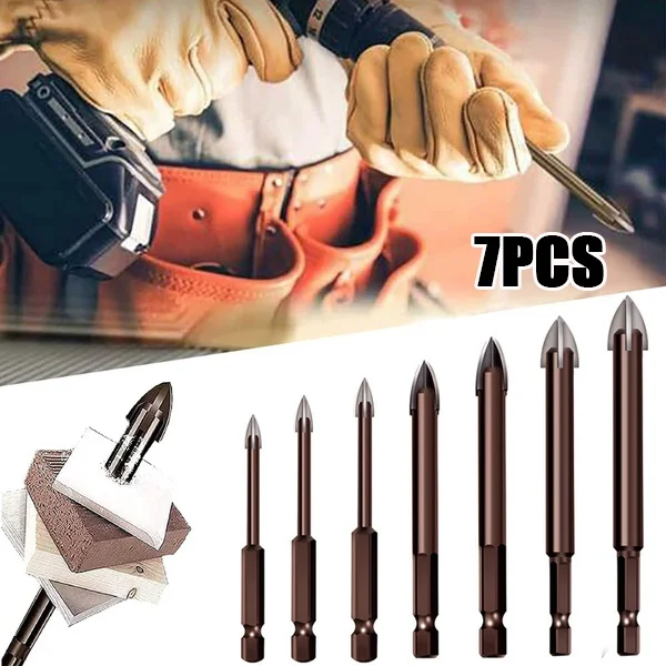 7 шт./компл. Универсальный сверлильный инструмент цементированное Карбидное